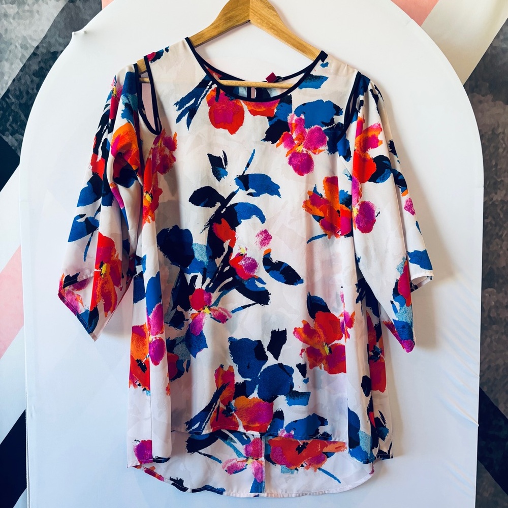 Vince Camuto Multicolor Floral Blouse